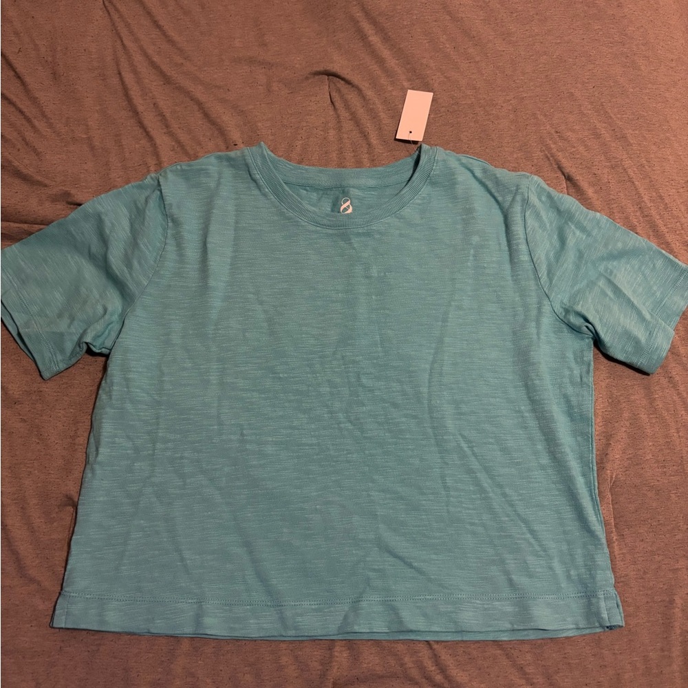 Teal Lou and Gray Shirt